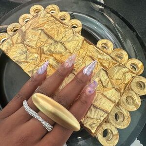 Cult Gaia Gold Clutch